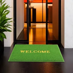 Myntra Elegant Homes Green Self-Designed Anti-Slip Eco-Friendly Absorbent Large Doormat-picture-51