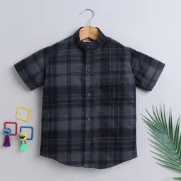 BAATCHEET Boys Opaque Checked Party Shirt-picture-18
