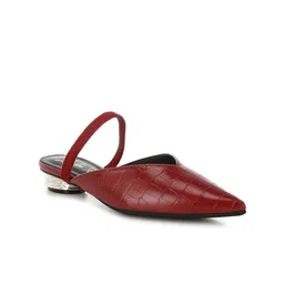 London Rag Leather Block Heels Mules-picture-9