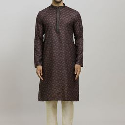Arihant Rai Sinha Men Printed Regular Kurta with Churidar Kurta Sets-image-43