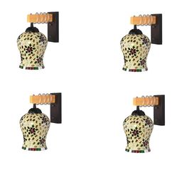 SOMIL Multi Glass Cylinder Printed Wall Lamps-image-76