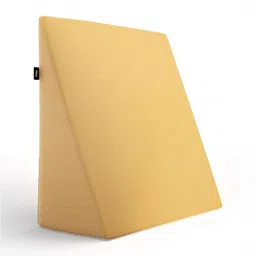 FRIDO Yellow Memory Foam Filled Faux Velvet Sleep Pillow-picture-23