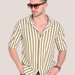 TRAQUILA Men Striped Polo Collar T-shirt-picture-21