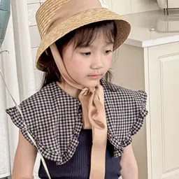 LULU & SKY Girls Checked Styled Back Regular Top-image-40