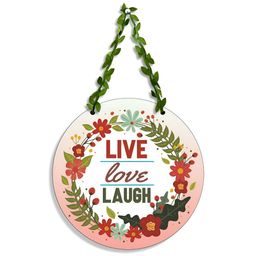 SEHAZ ARTWORKS White & Red Printed Wooden Wall Hanging-image-20