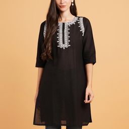 Ethic Glance Women Black Tops-image-35