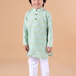 BEBE UNICORN Boys Printed Regular Pure Cotton Kurta with Pyjamas-image-75