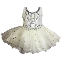 VILLATA FASHION Embellished Georgette Fit & Flare Dress-picture-3
