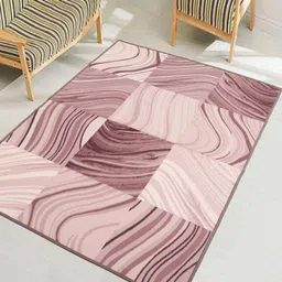 MODEFE Mauve Geometric Anti-Skid Nylon Carpet-image-66