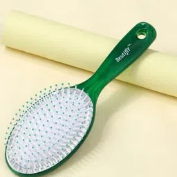 Beutifly Round Marble Paddle Hairbrush - Green-16