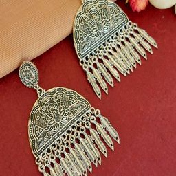 Fashioncrab Gold-Toned Alloy Earrings-image-13