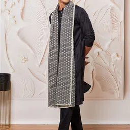 VASTRAMAY Men Regular Kurta with Pyjamas & With Dupatta image 3