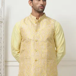 Anouk Woven Design Nehru Jacket image 3