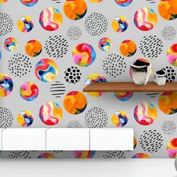 ArtzFolio Grey & Black Printed UV Resistant Wallpaper-image-21
