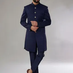 sven suits Embroidered Indowestern Sherwani Set-picture-32