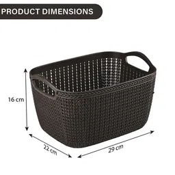 Kuber Industries Brown 3 Pieces Self Design Multi-Utility Organisers image 4
