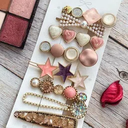 alamodey Set Of 8 Embellished Tic Tac Hair Clip-23