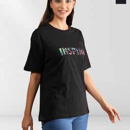 Belfry Women Typography 2 Printed Applique T-shirt-image-48