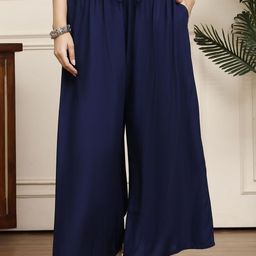 Valles365 by S.C. Women Flared Ethnic Palazzos-image-34