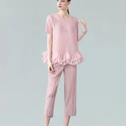 JC Collection Striped Top with Trousers-41