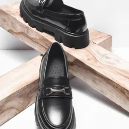 TRYME Women Patent Leather Loafers-image-56