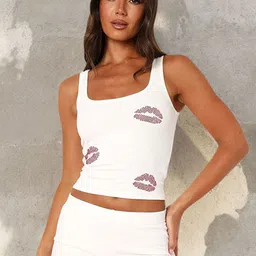 LULU & SKY Printed Square Neck Top & Shorts Co-Ords-image-60