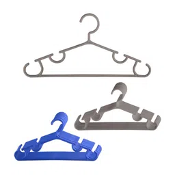 Aura Pack Of 20 Blue & Grey Single Tier Bar Hangers-57