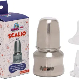 Scalio 2 Stage Stainless Steel Regular Neck Feeding Bottle - 60 ml-image-74