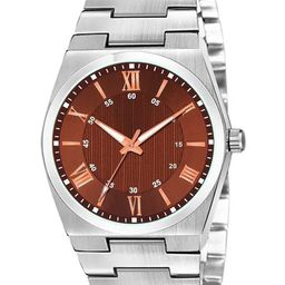 Gopal Shopcart Unisex Stainless Steel Analogue Watch C1020SLV-1016BRO-D-Chain_SH-image-79