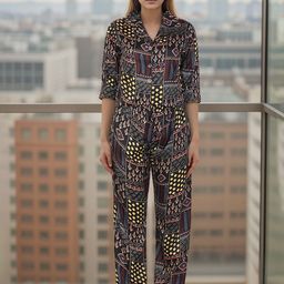 Belfry Printed Shirt with Palazzos-image-82