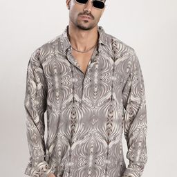Bene Kleed Relaxed Fit Abstract Printed Casual Shirt-picture-22