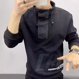 StyleCast x Revolte Men Typography Printed Sweatshirt-image-39