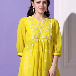 Moda Rapido Embellished Embroidered Georgette Top-image-42