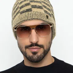 Amoldo Unisex Printed Woollen Beanie-9