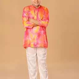 The Mini Trunk Boys Dyed Kurta with Pyjama-picture-34