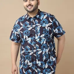Sztori Men Standard Slim Fit Floral Opaque Printed Casual Shirt-image-85