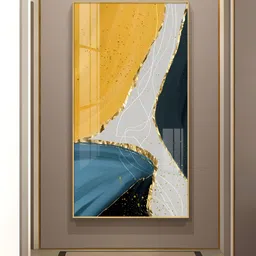 THE NEXT DECOR Abstract Printed Painting Vertical Wall Art-image-1