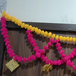 Nutts Pink Pompom Bandhanwar Festive Decor-image-34