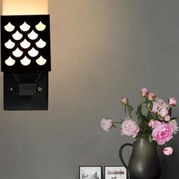 Gojeeva Black Wood Square Wall Lamps-picture-45