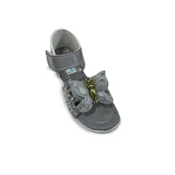 TK Creation Girls Embellished Open Toe Flats-image-2