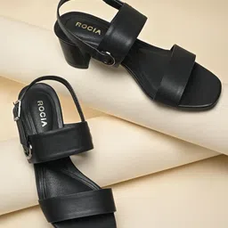 Rocia Women Comfort Block Heel Sandals with Buckles-29