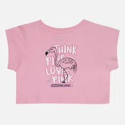 Bodycare Girls Typography Printed Round Neck Cotton T-shirt-20