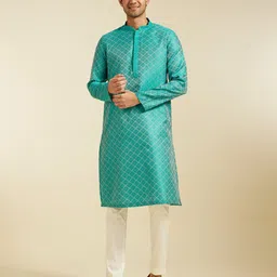Diwas by Manyavar Men Thread Work Kurta-picture-54