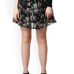 MINOS Printed Flared Mini Skirt-image-64