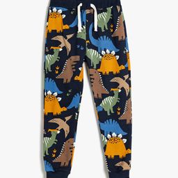 Koton Infant Boys Printed Pure Cotton Joggers-picture-8