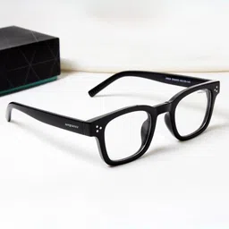 SUNGLASSIC Unisex Wayfarer Sunglasses with UV Protected Lens Ares-Black-Clea-23