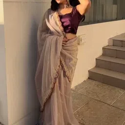VRAGI Embroidered Jute Silk Saree-picture-36