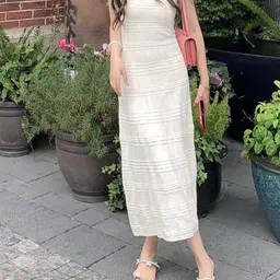 StyleCast x Revolte Choker Neck Ruffled Bodycon Maxi Dress-picture-53