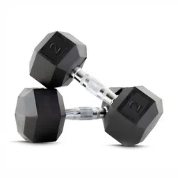 ADRENEX Set Of 2 Hexagon Fixed Weight Dumbbell - 2 kg Each-12