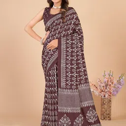 Mitera Dabu Silk Blend Bagru Saree-picture-55